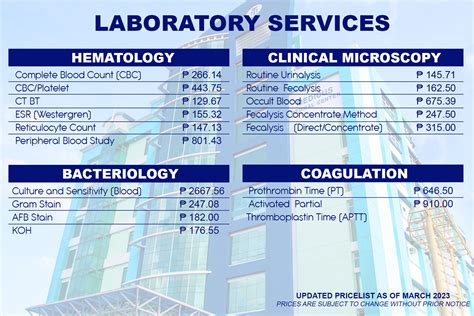 united diagnostic laboratory price list|Lab Facilities: Designated Diagnostic Providers .